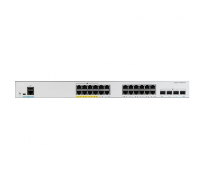 思科（CISCO）新款智能网络企业级千兆 24口POE交换机 C1000-24P-4X-L