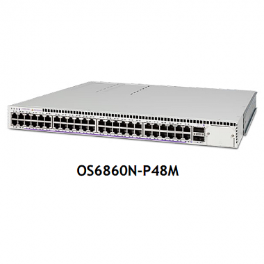 阿尔卡特朗讯 OmniSwitch 6860 智能虚拟机箱路由交换机, 移动园区网、物联网和网络分析OS6860N-P48M