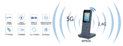 潮流WP826 WiFi6便携式IP话机，开启通信新潮流